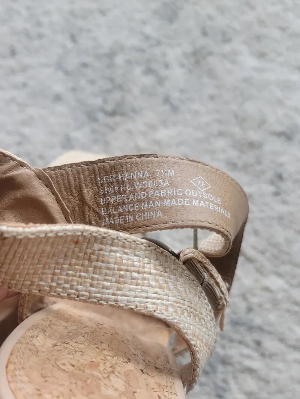 Women’s Strappy Cork Wedge Sandals - Beige